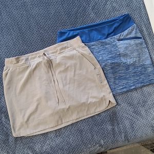 Two workout skirts (RBX & Under Armor)